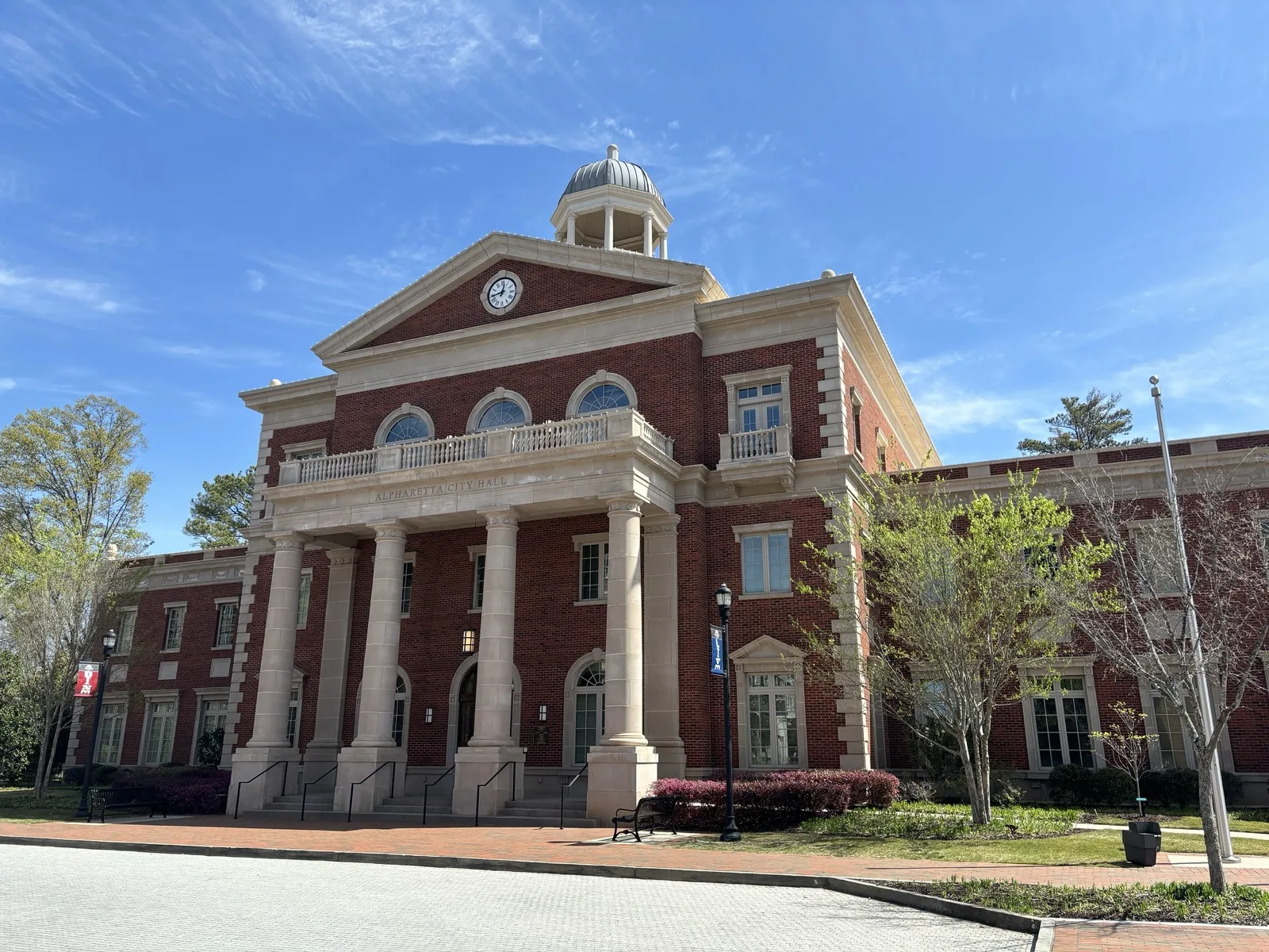 Alpharetta City Hall on Park Plaza, one of 60 city buildings and sites in the assessment.