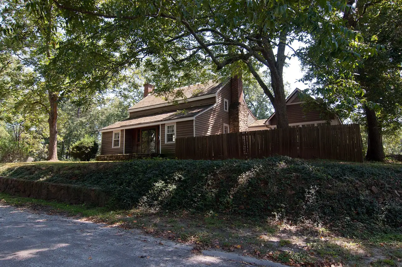 The Simeon and Jane Rucker Log House on Old Rucker Road, listed on the National Register of Historic Places in 1997