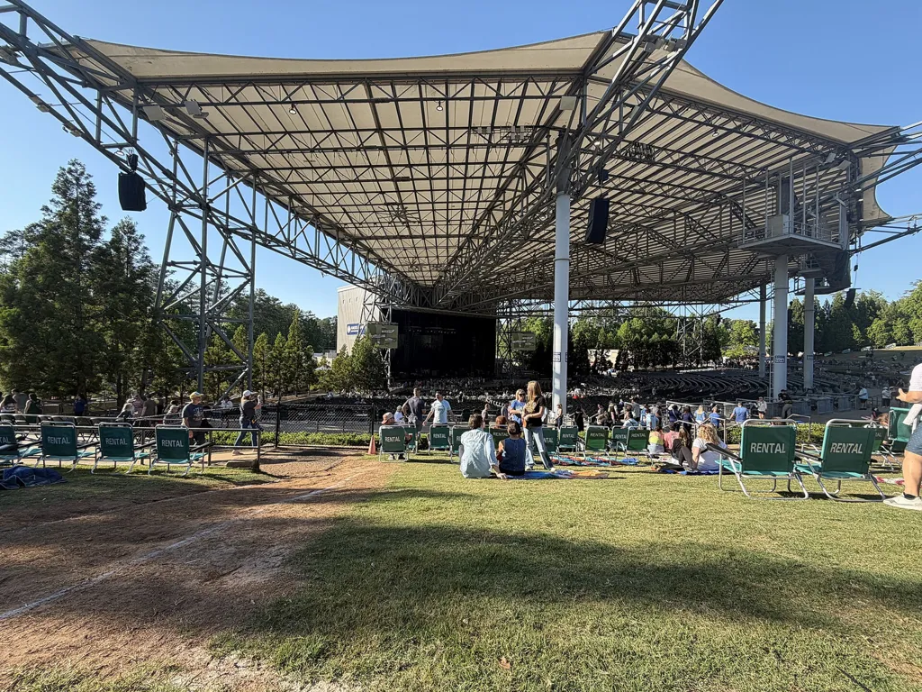 Ameris Bank Amphitheatre, Alpharetta's outdoor concert venue, in May 2026