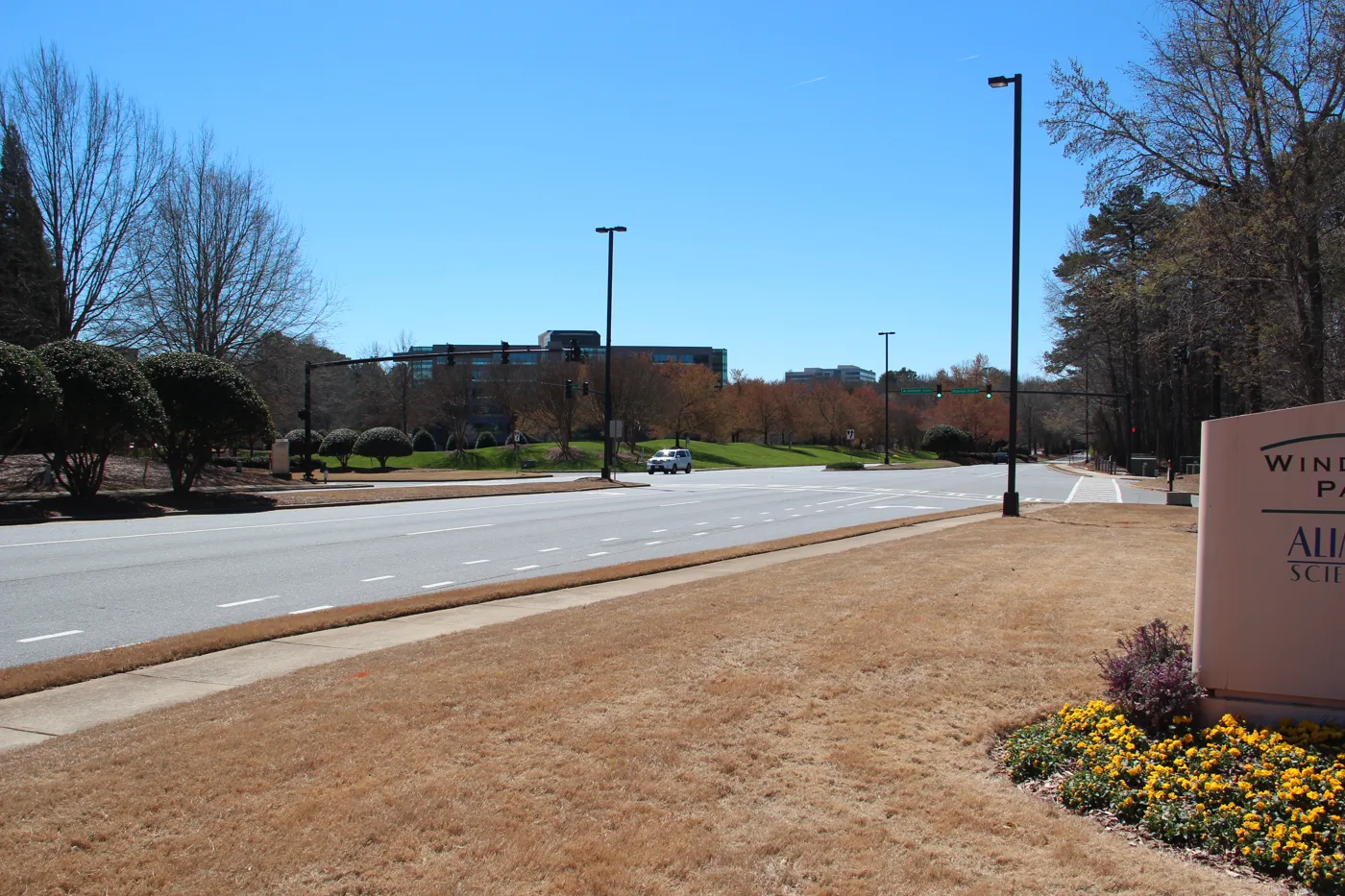 Office buildings along Windward Parkway in Alpharetta.