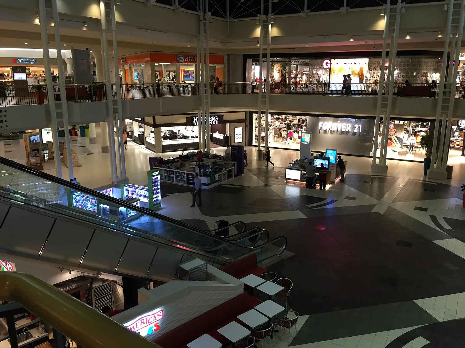 Inside North Point Mall in Alpharetta, the center of the North Point district