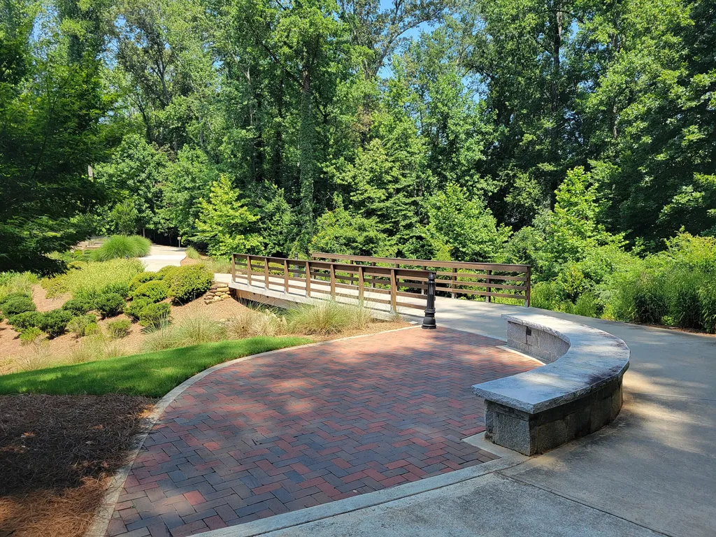 A bridge on the Alpha Loop, the trail that hosts Lights on the Loop each winter