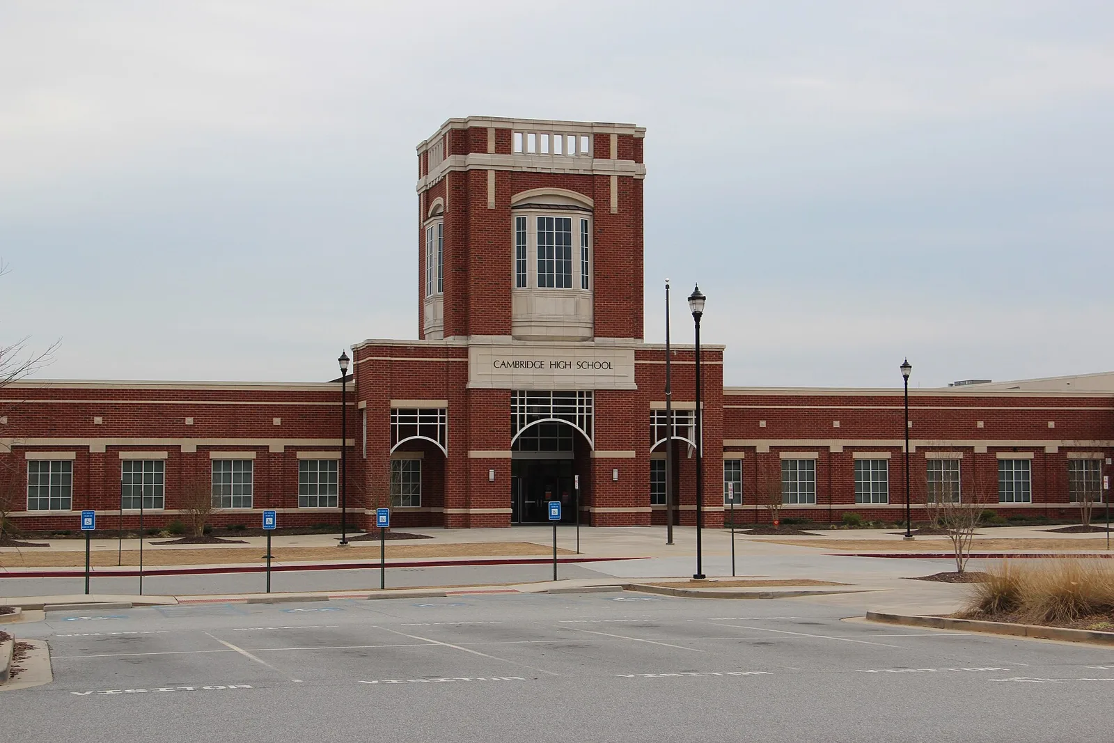 Cambridge High School on Bethany Bend in Milton, photographed in March 2017