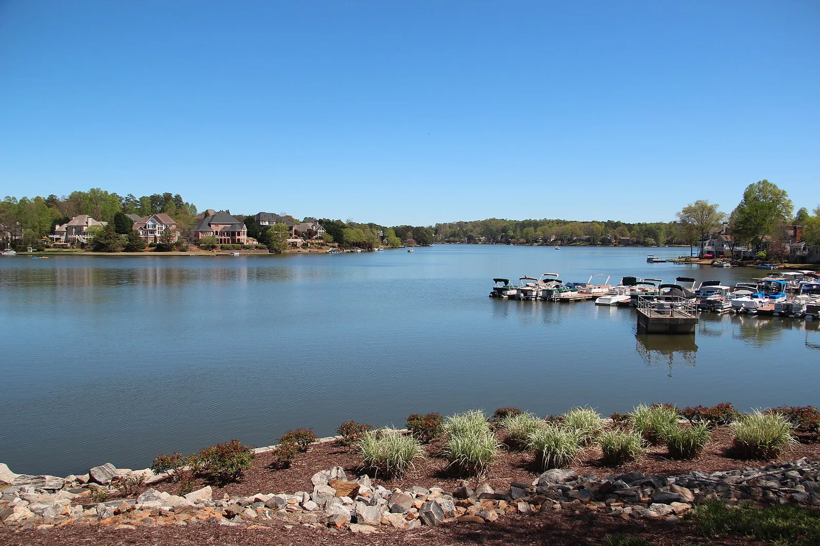 Lake Windward, the lake the school is named for, photographed in 2017