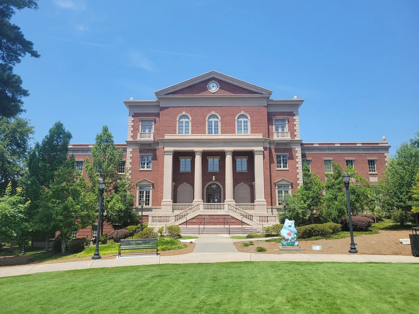 Alpharetta City Hall in downtown Alpharetta, where Taste of Alpharetta is held