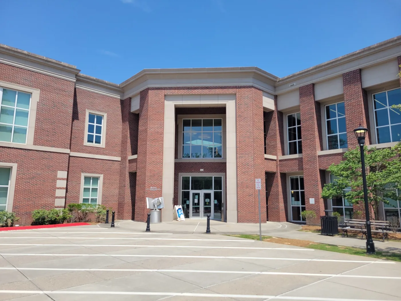The Alpharetta Library at 10 Park Plaza, the in-town early voting site and absentee drop box